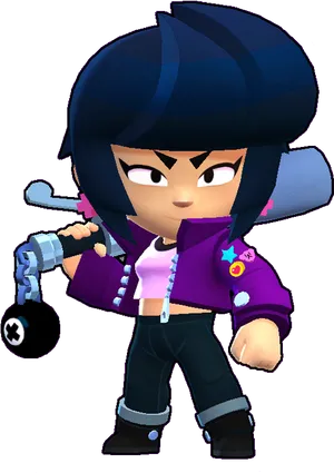 Brawl Stars Character Shelly PNG image