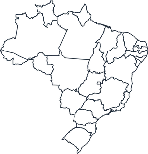 Brazil Outline Map PNG image