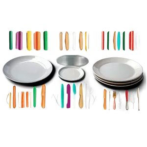 Bread Plates Set PNG 2 PNG