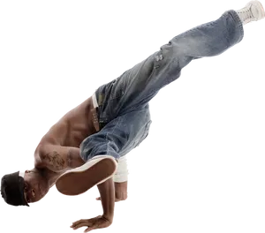 Breakdancer_ Performing_ Freeze_ Move PNG image