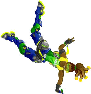 Breakdancing Robot Character PNG image