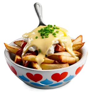 Breakfast Poutine With Hollandaise Png Hbl72 PNG image