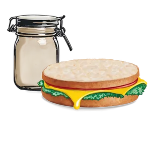 Breakfast Sandwich Delight Png 05212024 PNG image