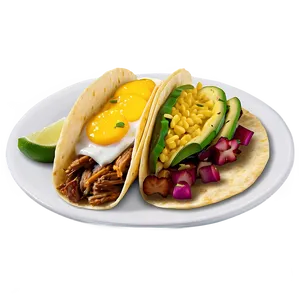 Breakfast Tacos Plate PNG 73