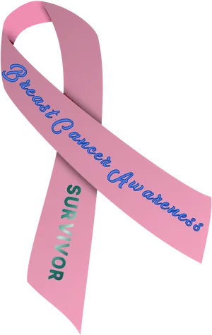 Breast Cancer Awareness Ribbon Survivor PNG image