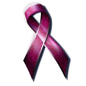 Breast Cancer Ribbon In 3d Png Kxp32 PNG image