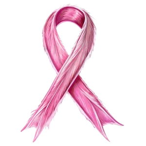 Breast Cancer Ribbon With Feathers Png 84 PNG image