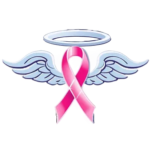 Breast Cancer Ribbon With Wings Png Taf24 PNG image