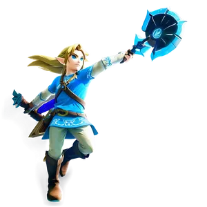 Breath Of The Wild Link PNG Bij