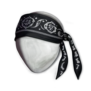 Breathable Black Bandana PNG Alw76 PNG