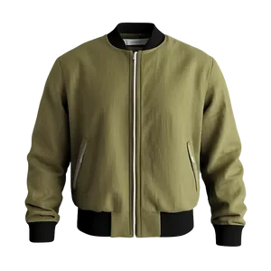 Breathable Linen Bomber Jacket PNG 06282024