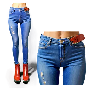 Breathable Skinny Jeans Png Vyp4 PNG image