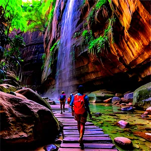Breathtaking Canyon Walk PNG 30