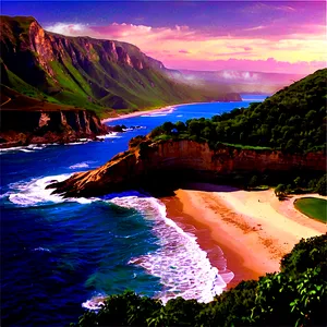 Breathtaking Cliffside View Picture PNG Yly