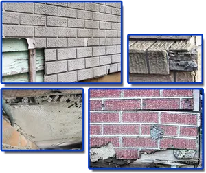Brick Wall Damage Collage