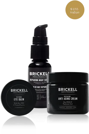 Brickell Mens Skincare Products PNG image
