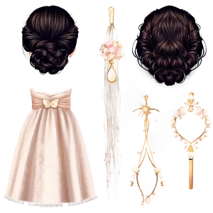 Bridal Hair Clipart Png 77 PNG image