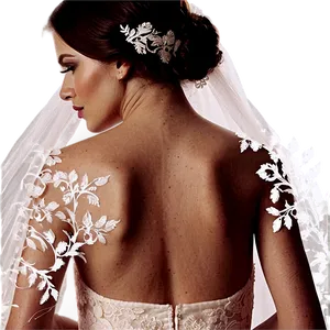 Bridal Lace Silhouette Png 25 PNG image