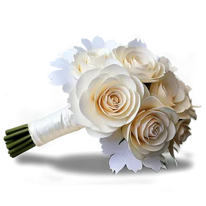 Bridal Paper Flower Bouquet PNG 06282024 PNG