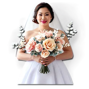 Bridal Paper Flower Bouquet PNG 46 PNG