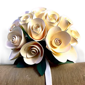 Bridal Paper Flower Bouquet PNG 78 PNG