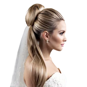 Bridal Ponytail Elegance PNG 06262024