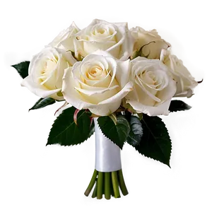 Bridal Roses Bouquet Png Uoh88 PNG image