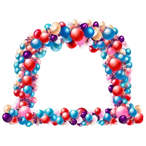 Bridal Shower Balloon Garland Png Nra PNG image