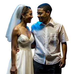 Bride And Groom Farewell PNG 06262024