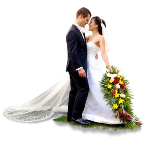 Bride And Groom On Beach Png 78 PNG image