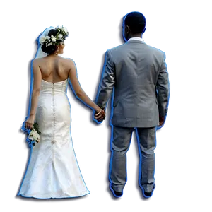 Bride And Groom On Beach Png Ann PNG image