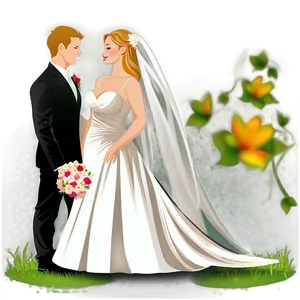 Bride And Groom Vector Png Nqi90 PNG image