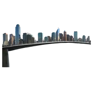 Bridge With City Skyline Png 05242024 PNG image