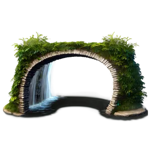 Bridge With Waterfall Png Dqg PNG image