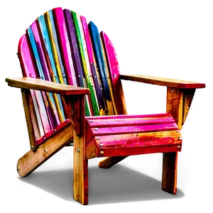 Bright Adirondack Chair PNG Pgf