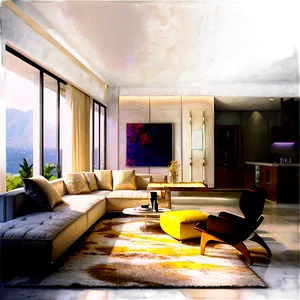 Bright And Airy Living Room Png Dtc PNG image