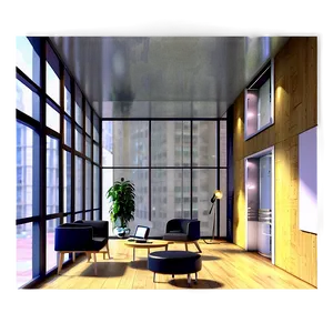 Bright Apartment Office Space PNG 05242024 PNG