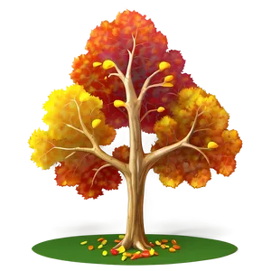 Bright Autumn Tree PNG Exu PNG