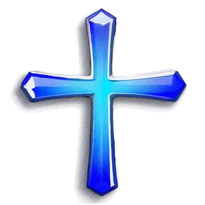 Bright Blue Cross Composition PNG 77 PNG