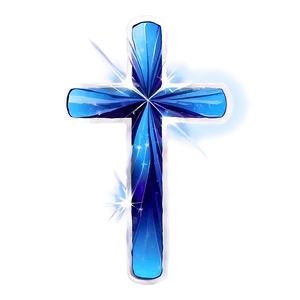 Bright Blue Cross Composition PNG Qxg PNG