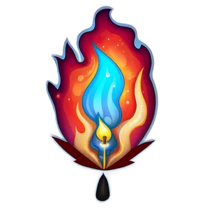 Bright Cartoon Fire Glow Png Fpn66 PNG image