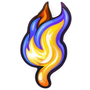 Bright Cartoon Fire Glow Png Llf PNG image