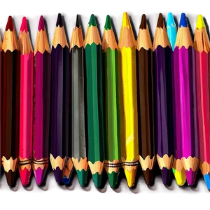 Bright Colored Pencils Png 06212024 PNG image