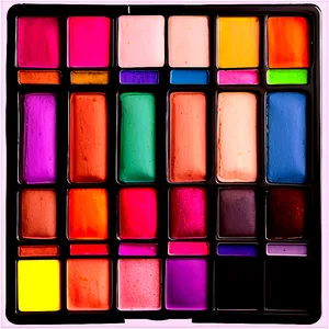 Bright Colors Makeup Palette PNG Arq