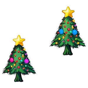 Bright Cute Christmas Tree Png Nuf3 PNG image