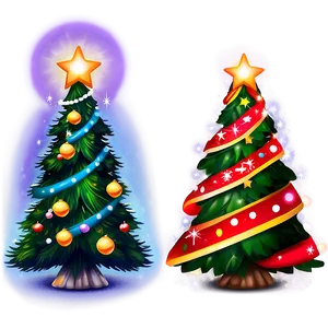 Bright Cute Christmas Tree PNG Oqg PNG