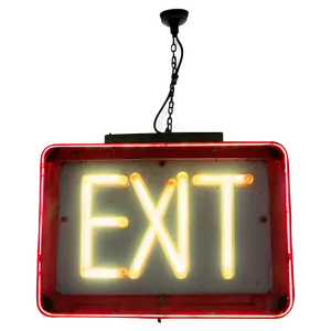 Bright Exit Sign PNG Qgk