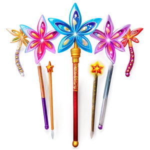 Bright Fairy Wand PNG Vmr25