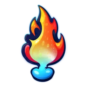 Bright Fire Emoji Illustration Png Yto PNG image
