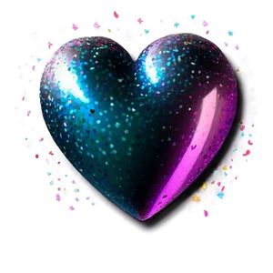 Bright Glitter Heart Png 06272024 PNG image